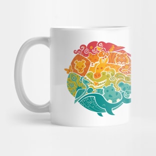 Animal Rainbow Mug